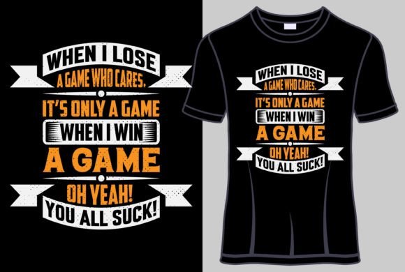 Game Quotes Typography T-Shirt Designs: A Versatile Asset for Creative Workflows
