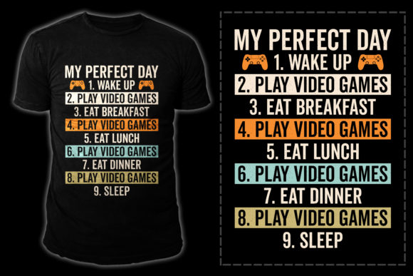 Gamer T-Shirt Design Vector Graphics for Creative Projects
