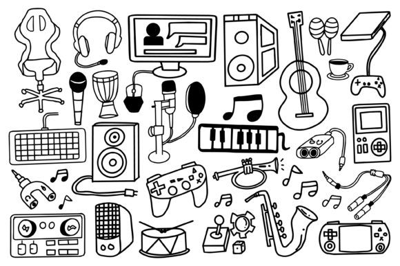 Live Streaming Tool Doodle Design: A Customizable Graphics Solution