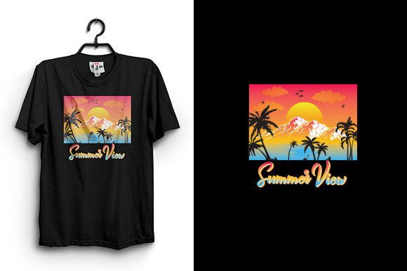 Summer View T-Shirt Design