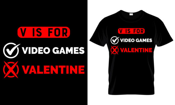 V is for Video Games: The Perfect T-Shirt Design for Every Gaming Fan